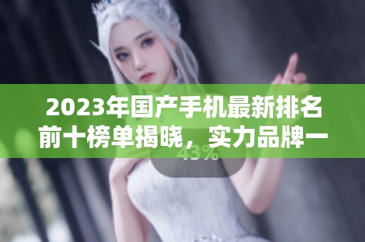 2023年国产手机最新排名前十榜单揭晓，实力品牌一览无遗