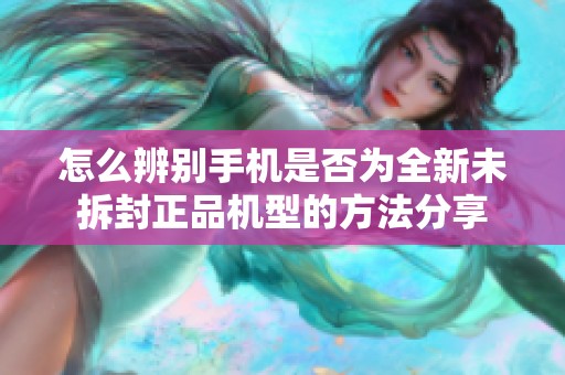 怎么辨别手机是否为全新未拆封正品机型的方法分享