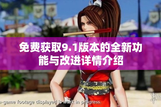 免费获取9.1版本的全新功能与改进详情介绍
