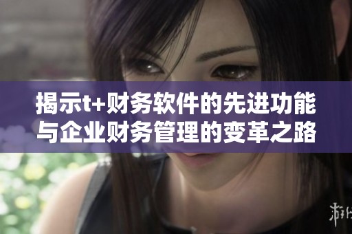 揭示t+财务软件的先进功能与企业财务管理的变革之路