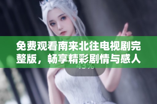 免费观看南来北往电视剧完整版，畅享精彩剧情与感人故事