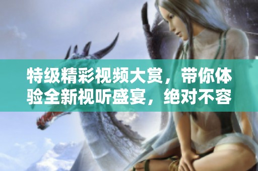 特级精彩视频大赏，带你体验全新视听盛宴，绝对不容错过